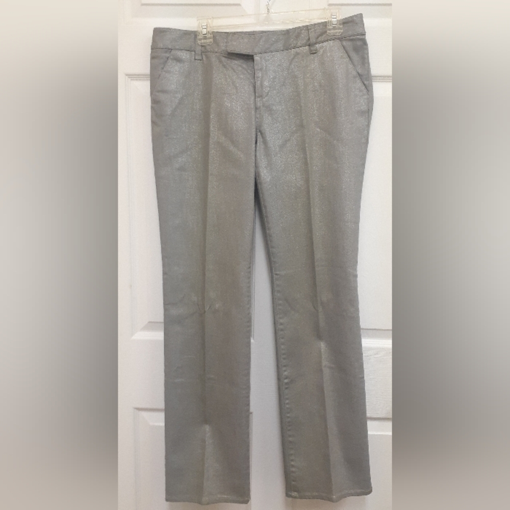 Shimmering Silver Pair Jeans